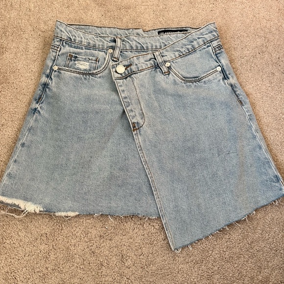 Blank NYC Dresses & Skirts - BLANK NYC Asymmetrical Denim Skirt